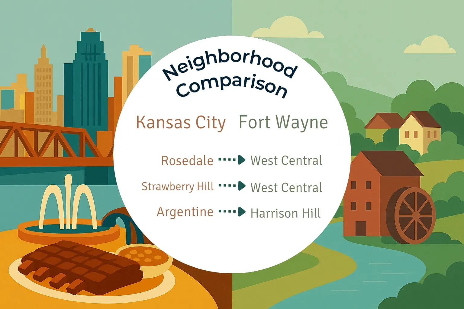 Kansas City vs Fort Wayne Neighborhood Comparison