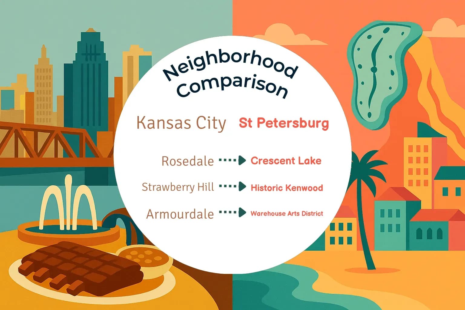 Kansas City vs St. Petersburg Neighborhood Comparison