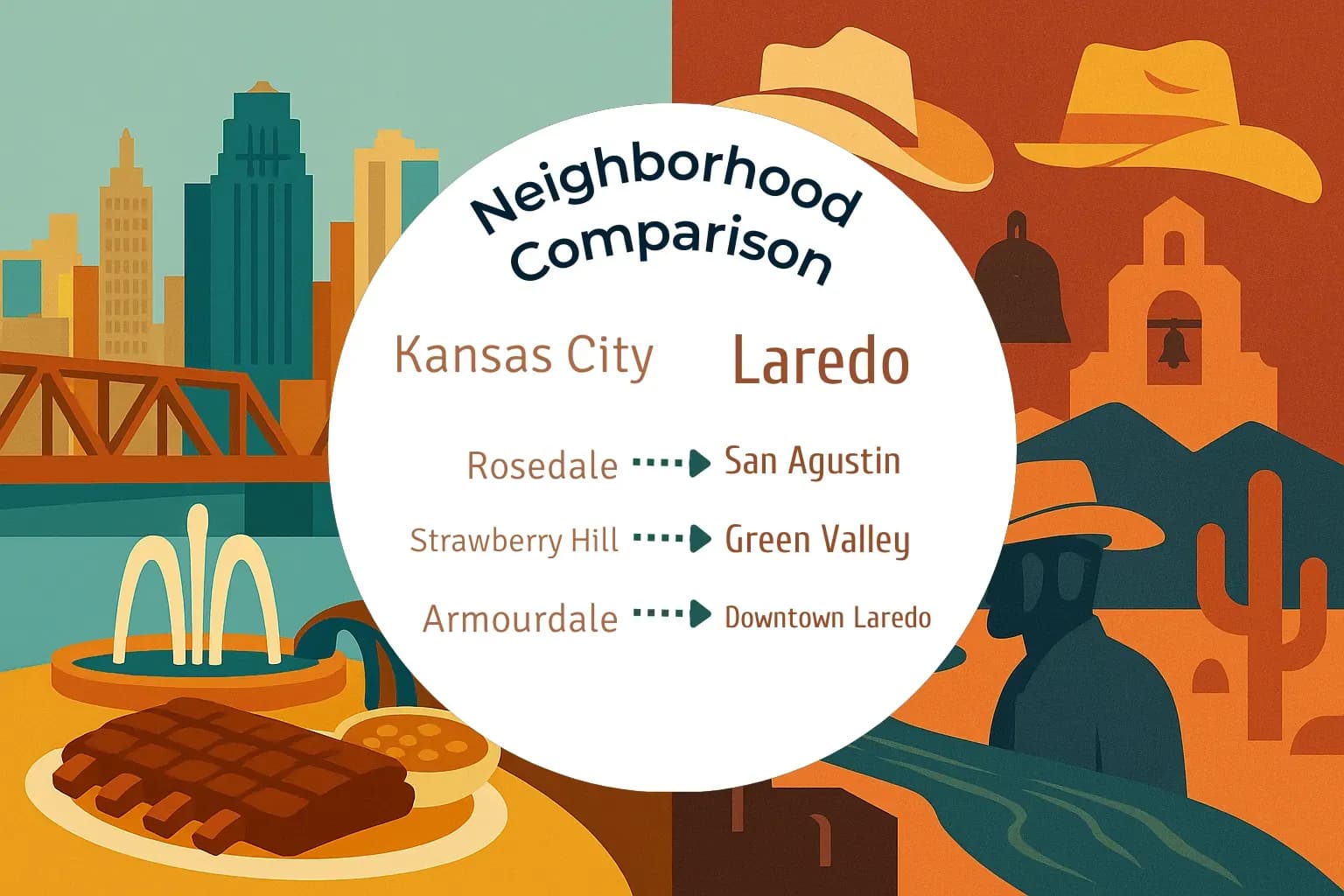 Kansas City vs Laredo Neighborhood Comparison