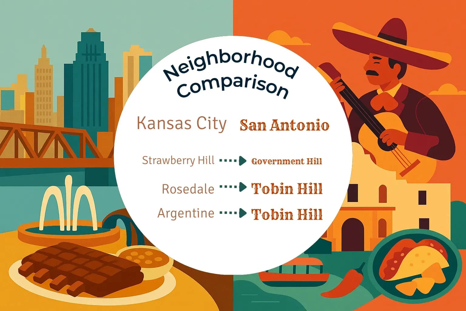 Kansas City vs San Antonio Neighborhood Comparison