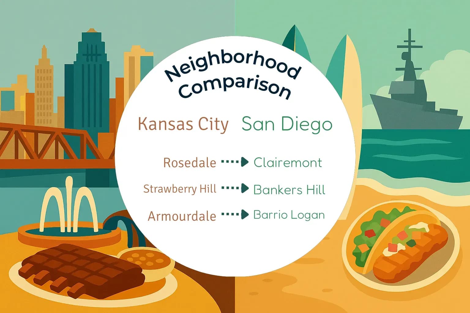 Kansas City vs San Diego Neighborhood Comparison