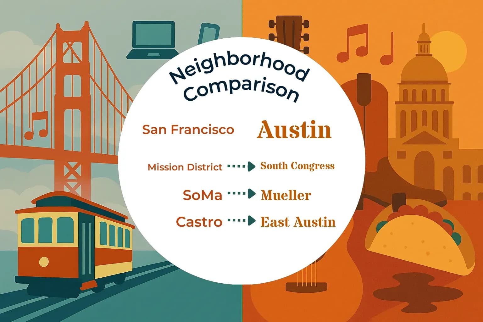 San Francisco vs Austin Neighborhood Comparison
