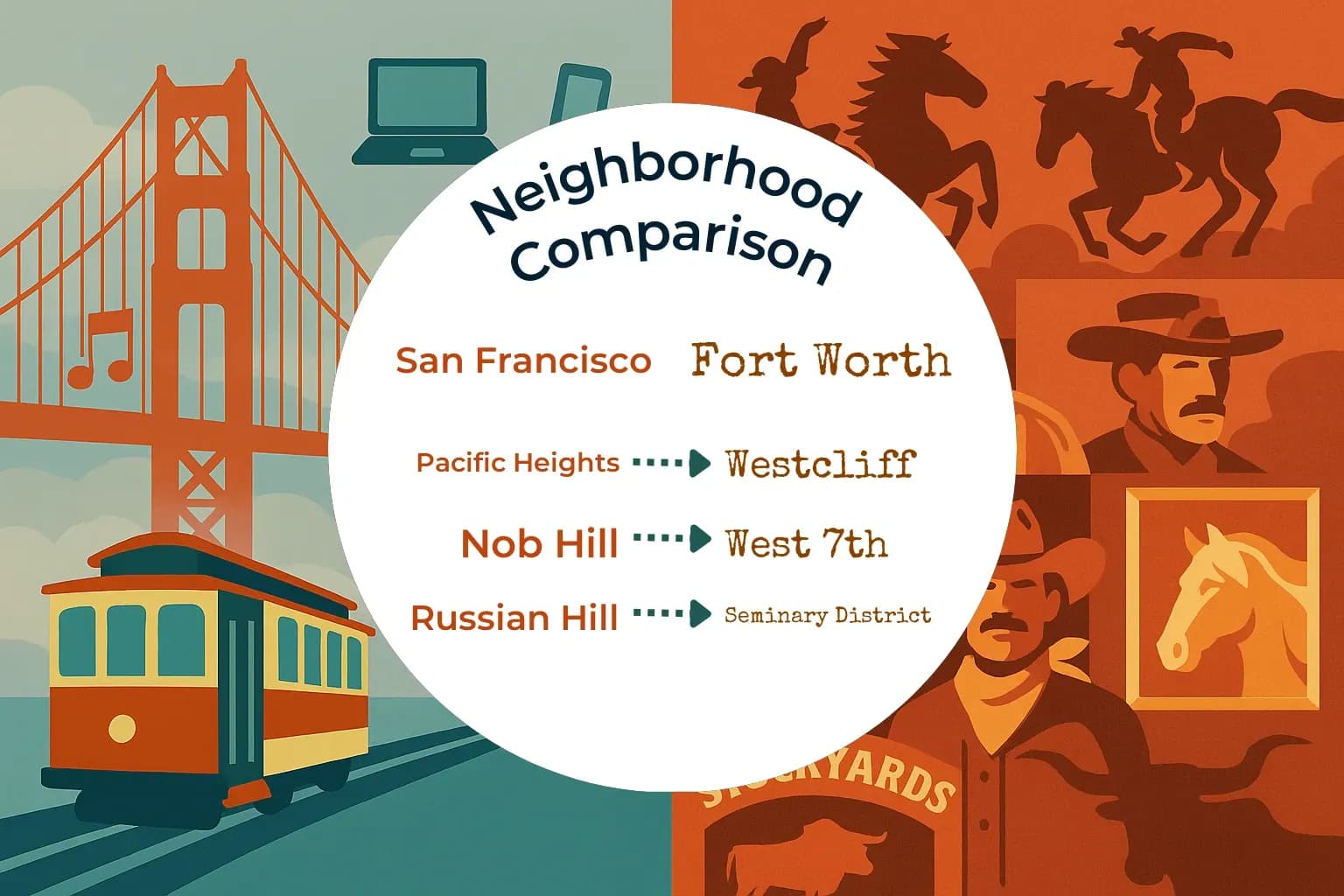 San Francisco vs Fort Worth Neighborhood Comparison