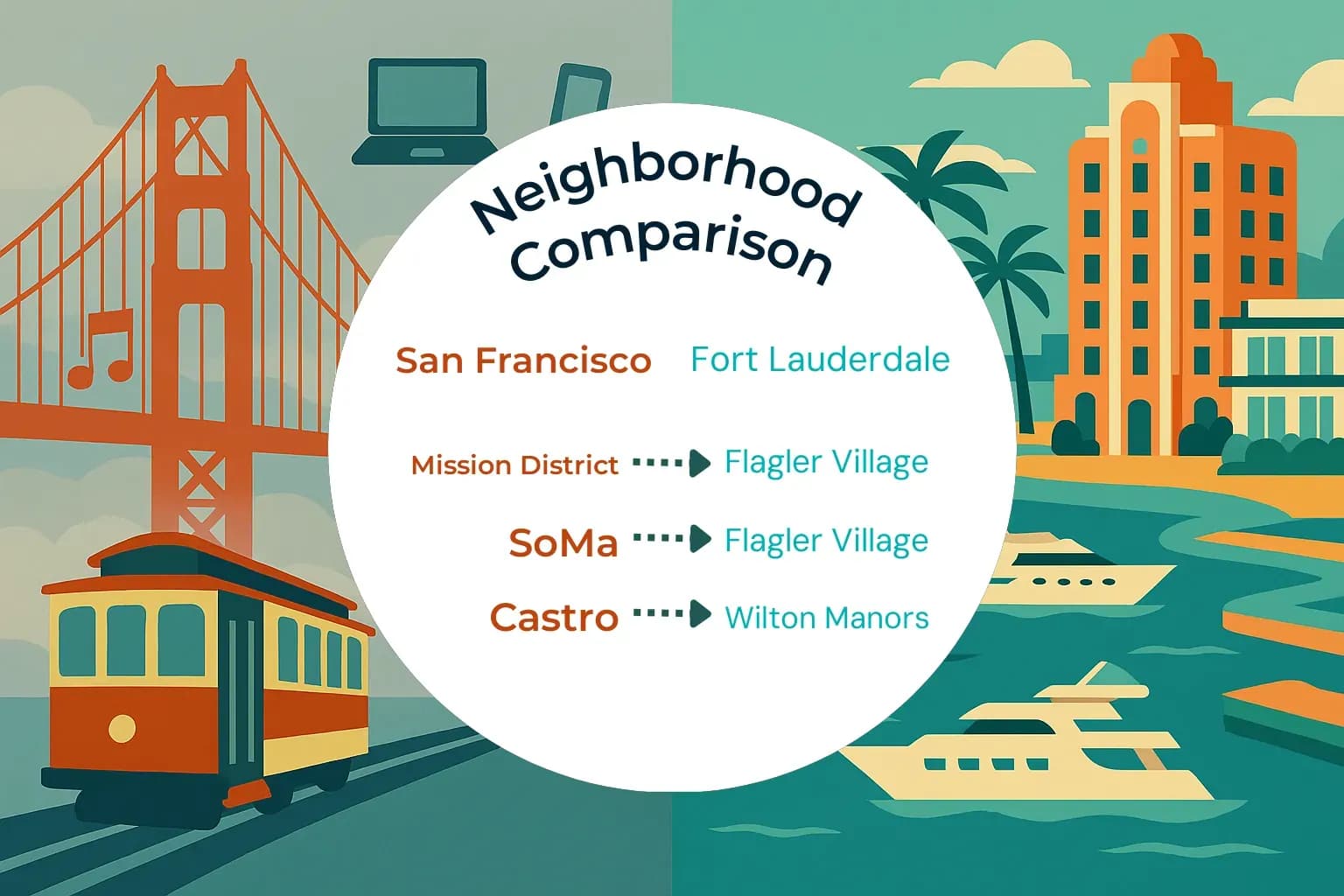 San Francisco vs Fort Lauderdale Neighborhood Comparison