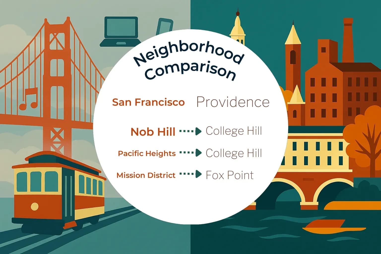 San Francisco vs Providence Neighborhood Comparison