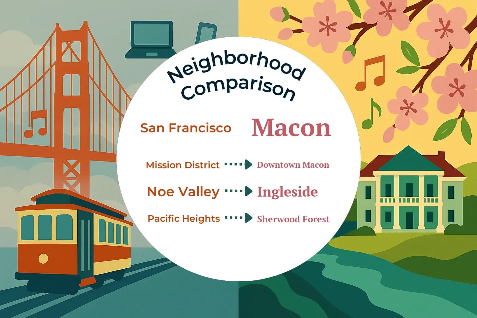 San Francisco vs Macon Neighborhood Comparison