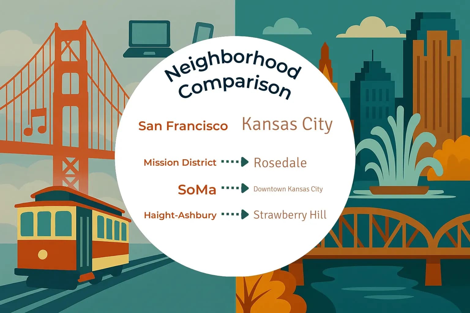 San Francisco vs Kansas City Neighborhood Comparison