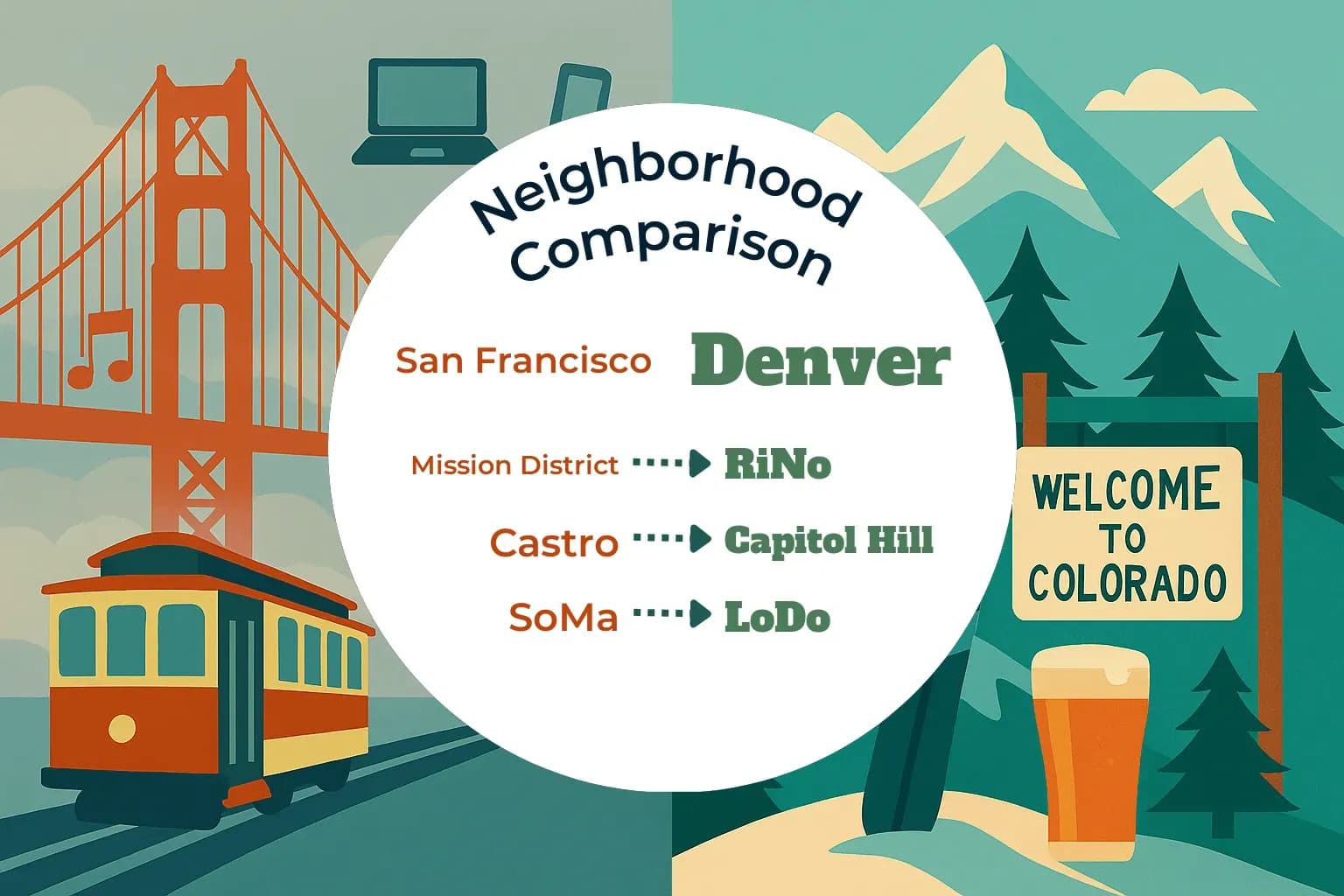 San Francisco vs Denver Neighborhood Comparison