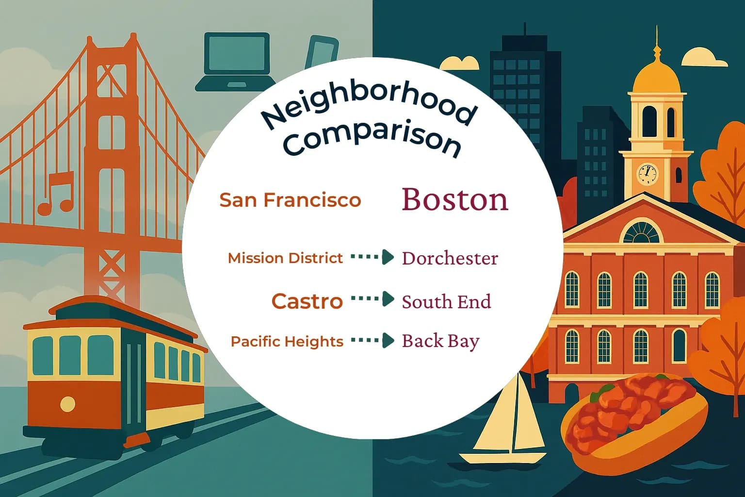 San Francisco vs Boston Neighborhood Comparison