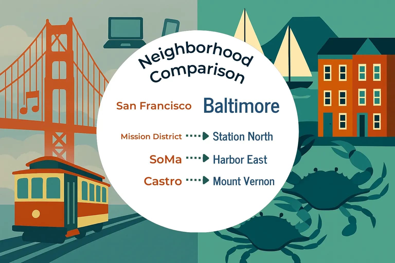 San Francisco vs Baltimore Neighborhood Comparison