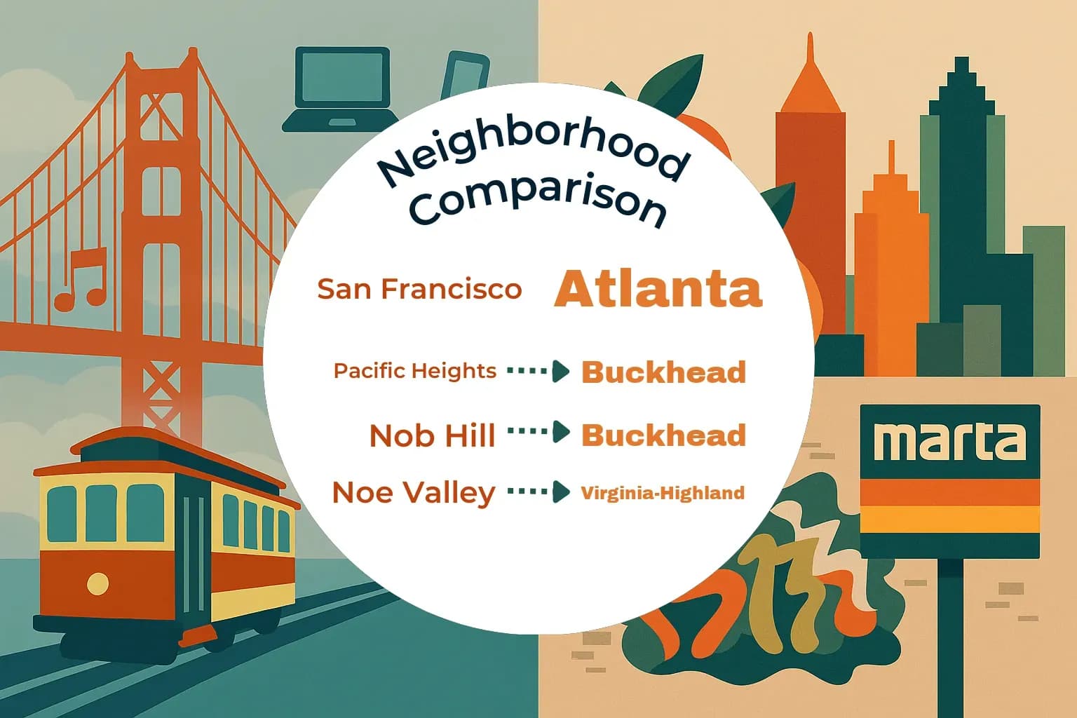 San Francisco vs Atlanta Neighborhood Comparison
