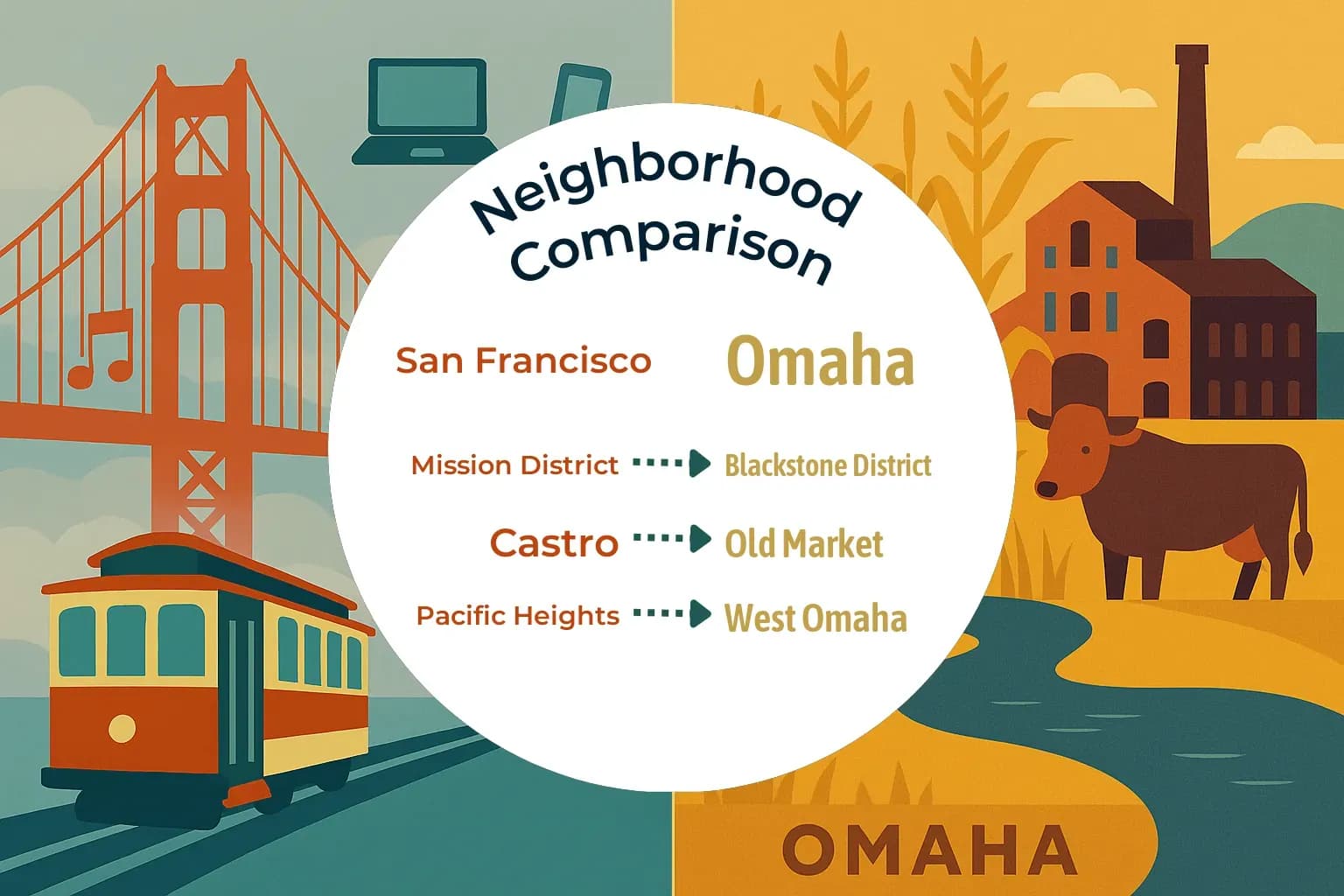 San Francisco vs Omaha Neighborhood Comparison