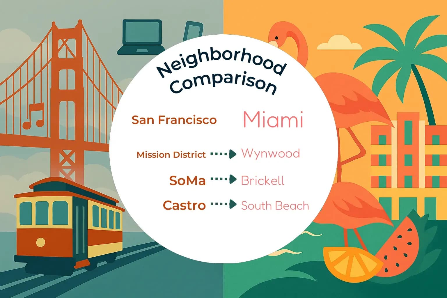 San Francisco vs Miami Neighborhood Comparison