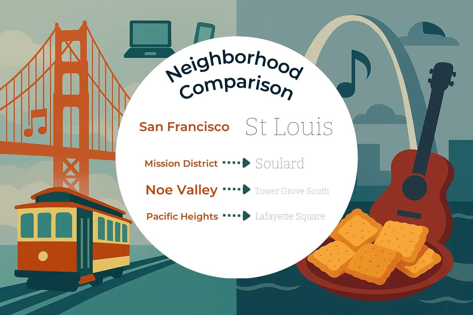 San Francisco vs St. Louis Neighborhood Comparison