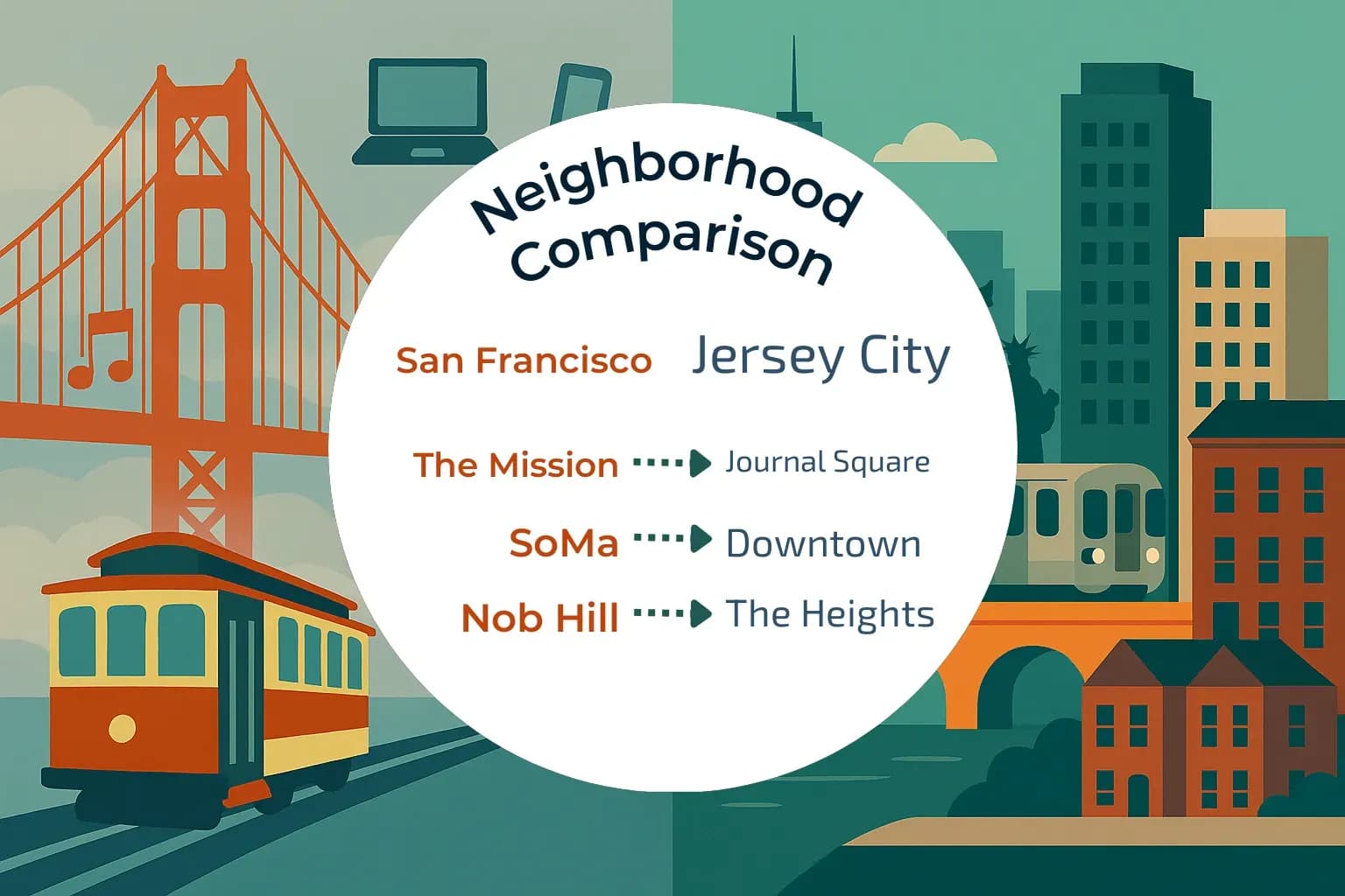 San Francisco vs Jersey City Neighborhood Comparison
