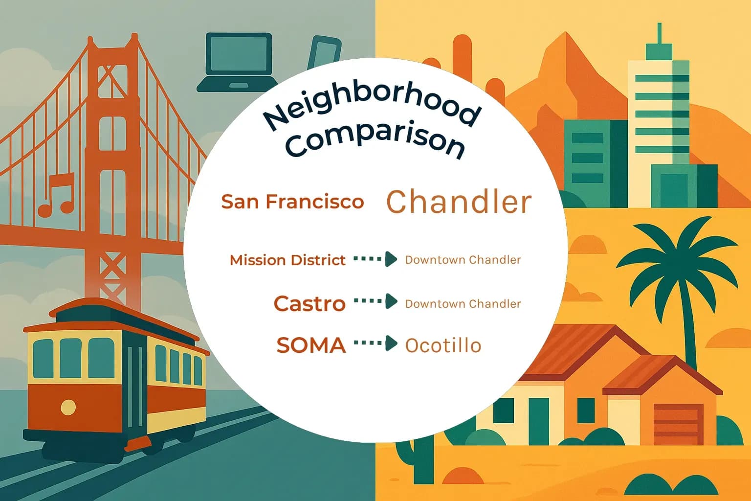 San Francisco vs Chandler Neighborhood Comparison