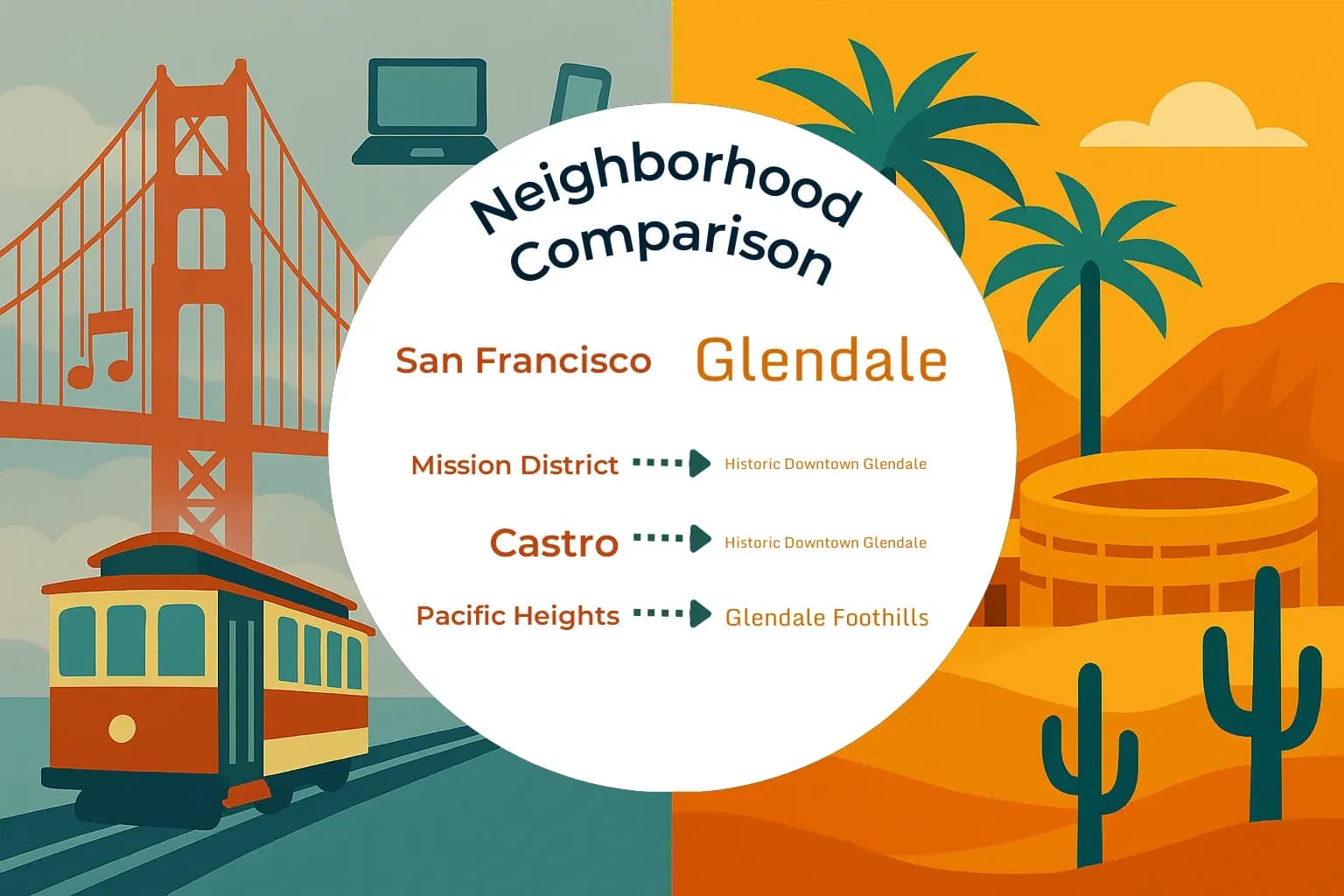 San Francisco vs Glendale Neighborhood Comparison