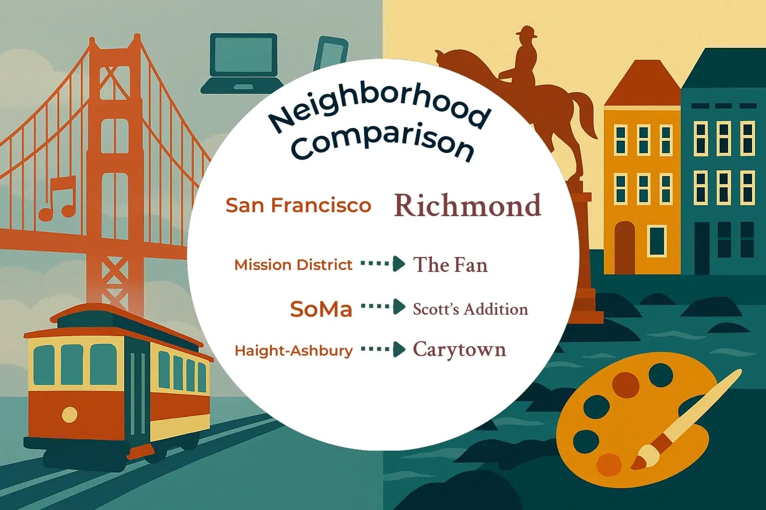 San Francisco vs Richmond Neighborhood Comparison