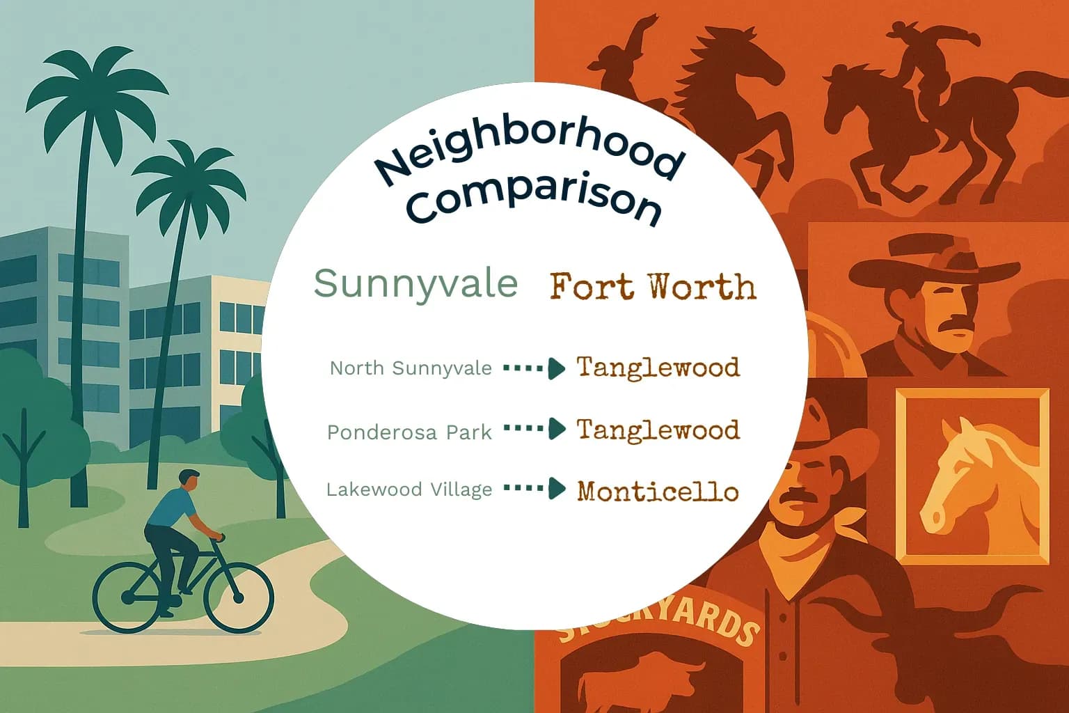 Sunnyvale vs Fort Worth Neighborhood Comparison