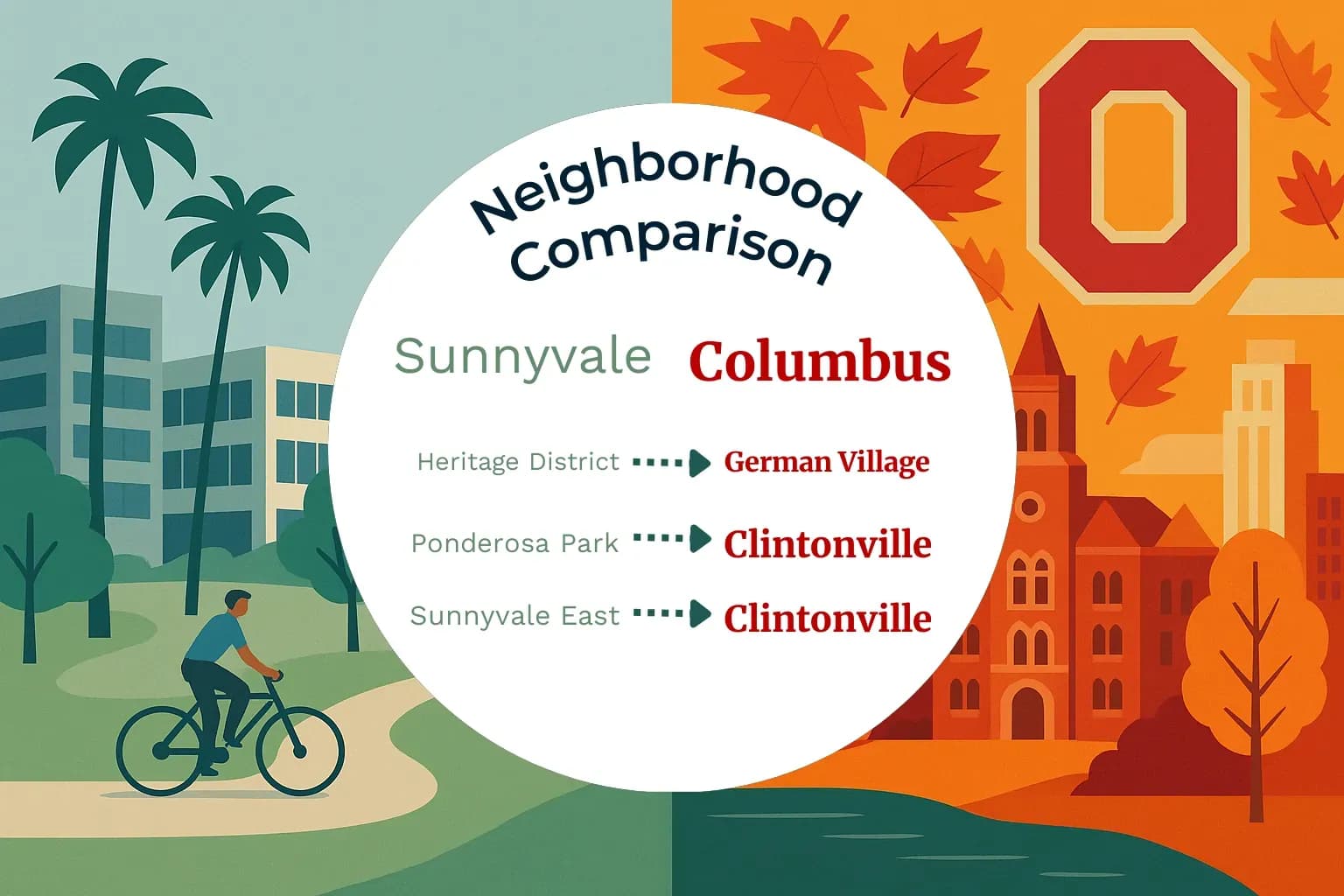 Sunnyvale vs Columbus Neighborhood Comparison