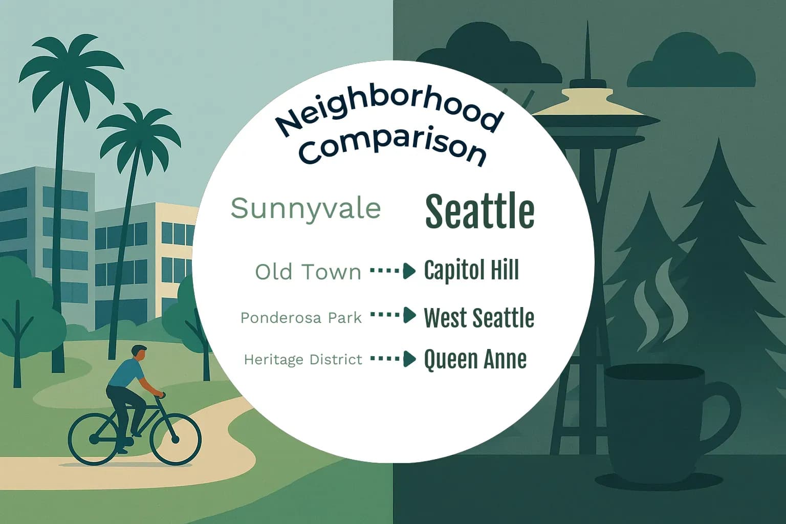 Sunnyvale vs Seattle Neighborhood Comparison