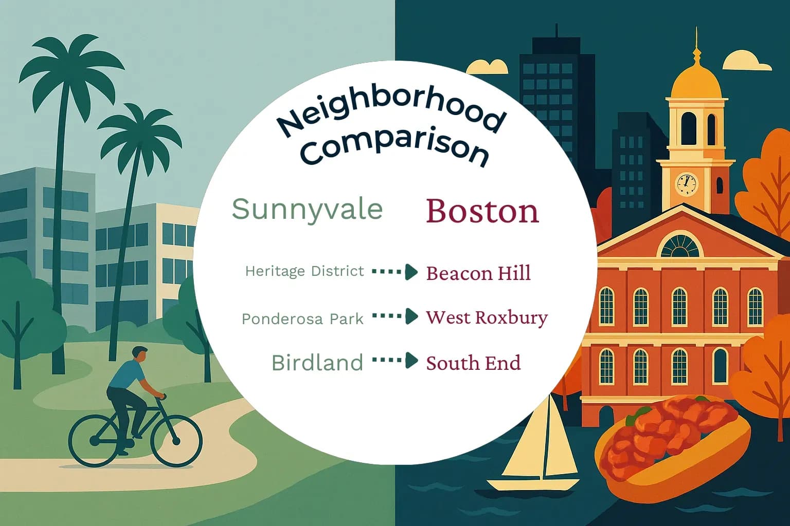 Sunnyvale vs Boston Neighborhood Comparison