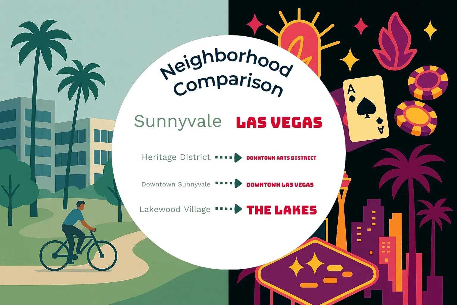 Sunnyvale vs Las Vegas Neighborhood Comparison