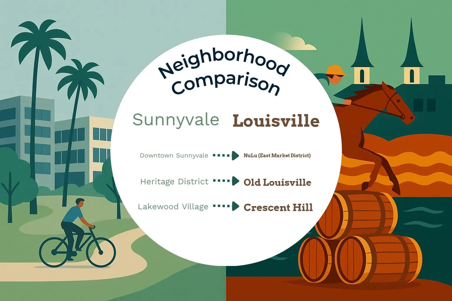 Sunnyvale vs Louisville Neighborhood Comparison