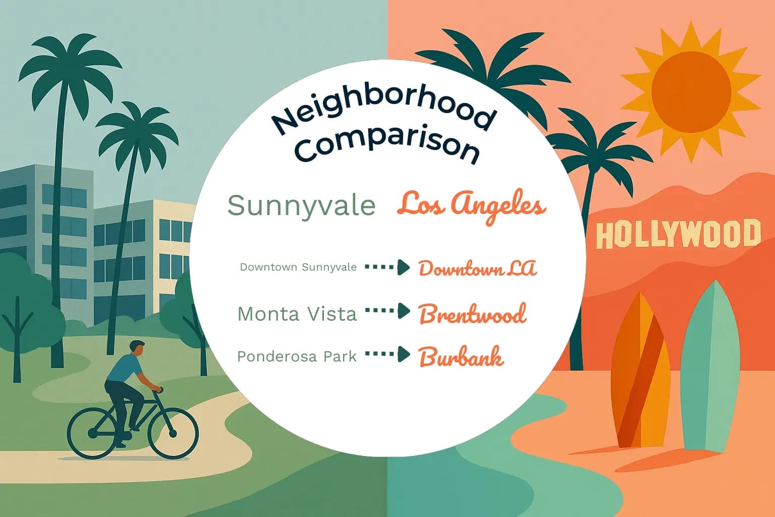 Sunnyvale vs Los Angeles Neighborhood Comparison