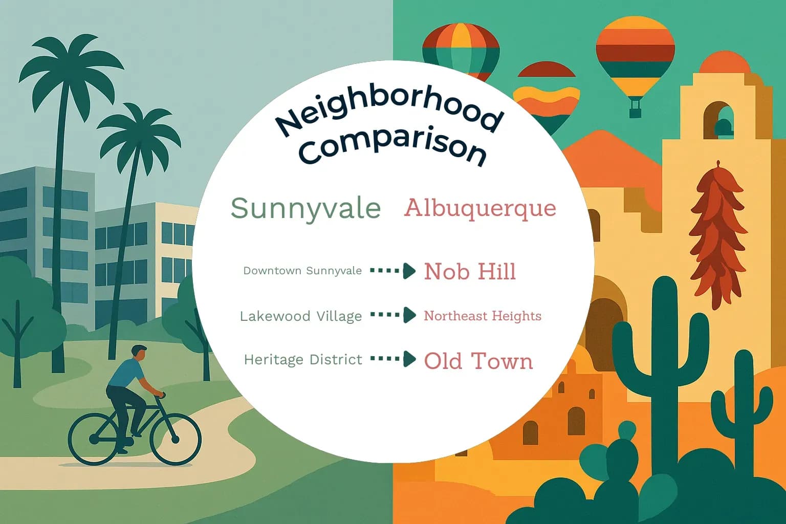 Sunnyvale vs Albuquerque Neighborhood Comparison