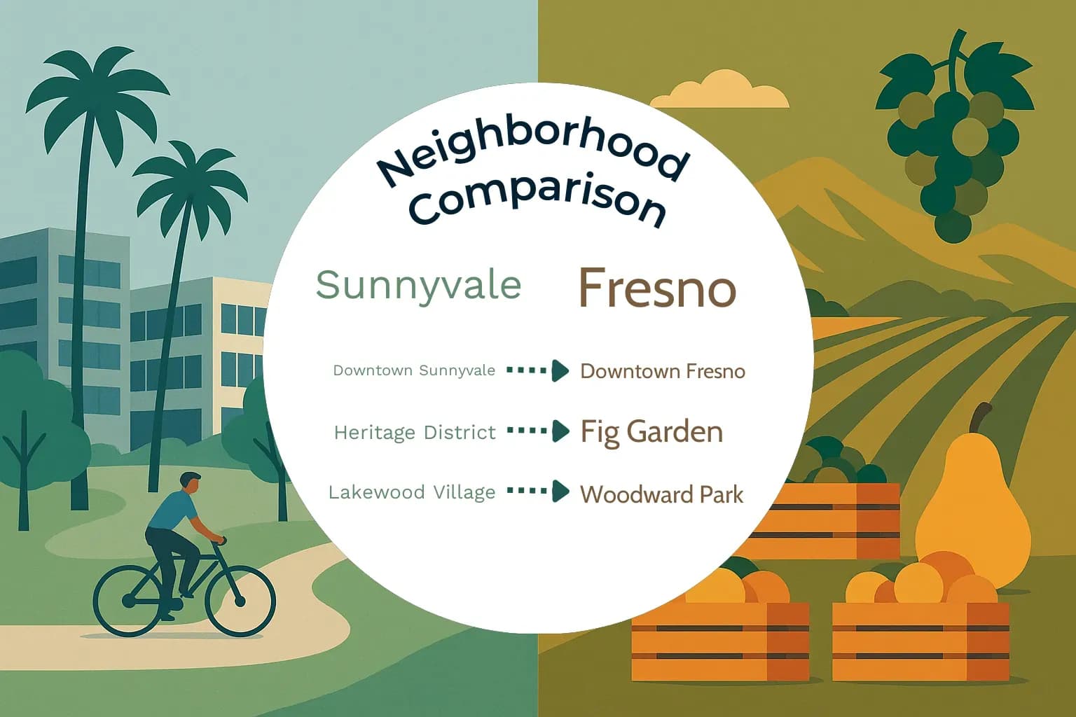 Sunnyvale vs Fresno Neighborhood Comparison