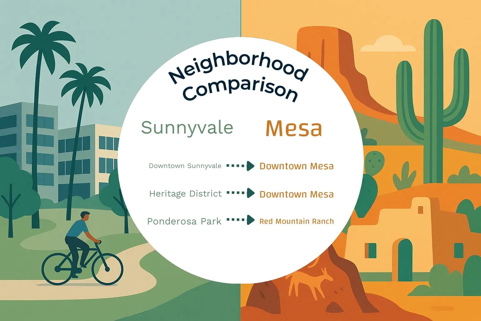 Sunnyvale vs Mesa Neighborhood Comparison