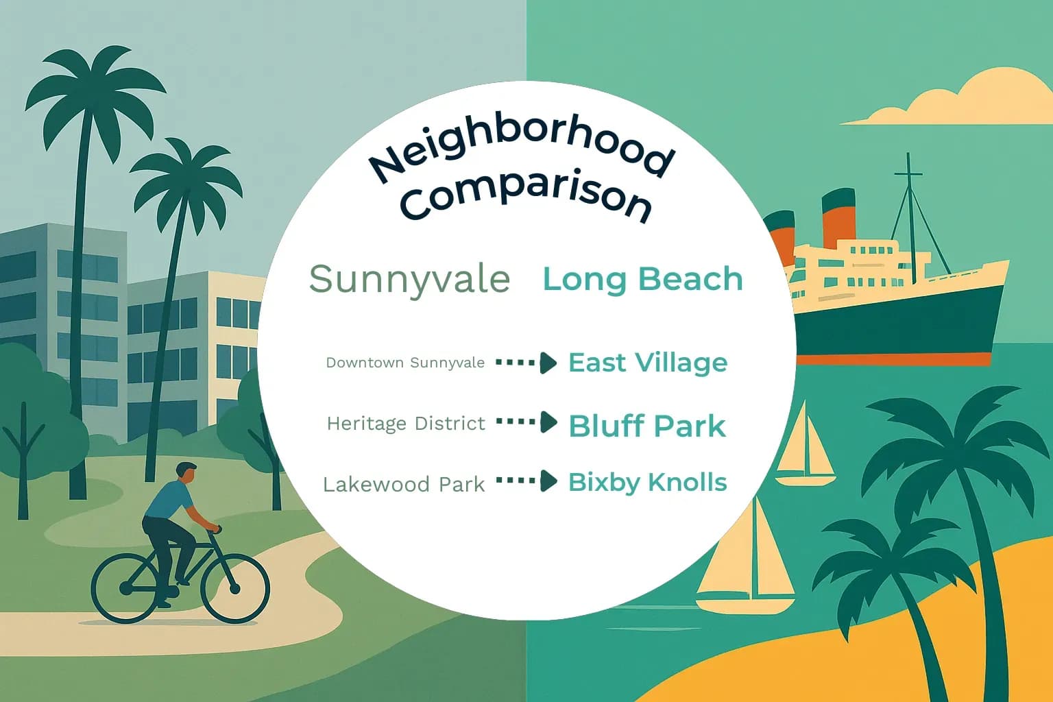 Sunnyvale vs Long Beach Neighborhood Comparison