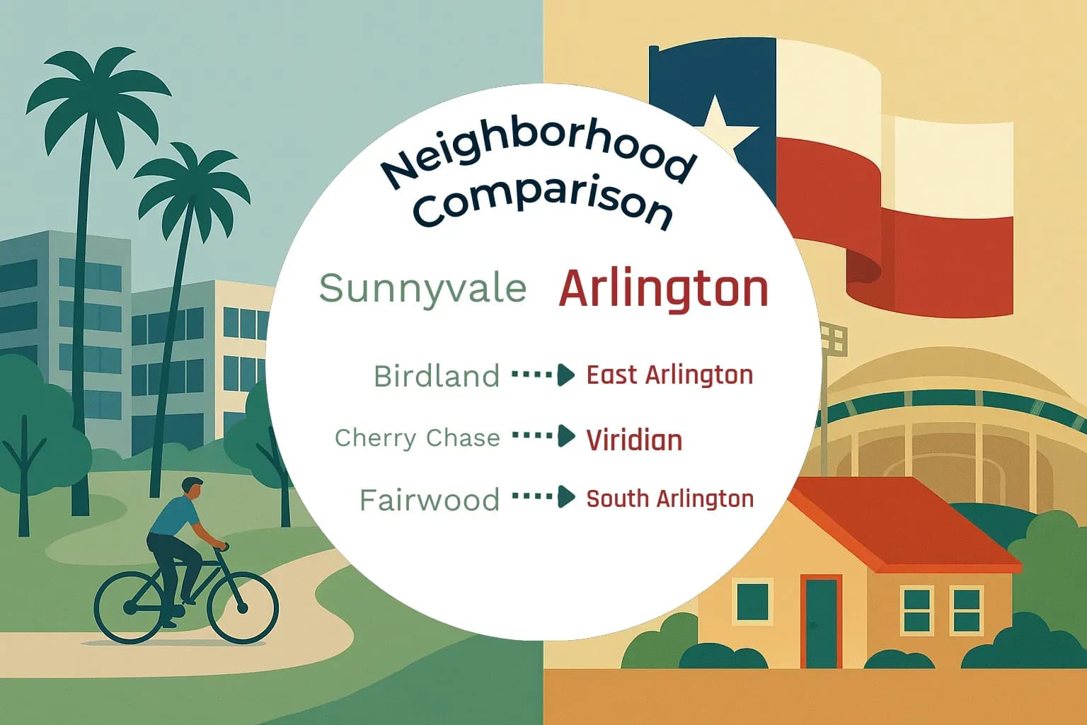 Sunnyvale vs Arlington Neighborhood Comparison