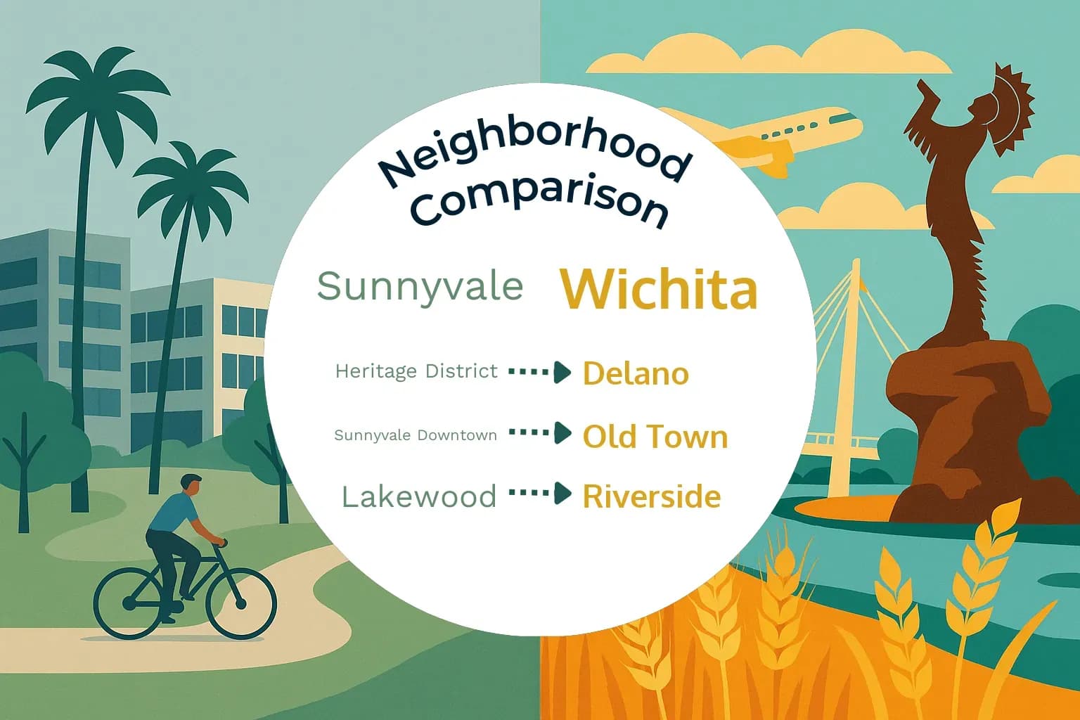 Sunnyvale vs Wichita Neighborhood Comparison