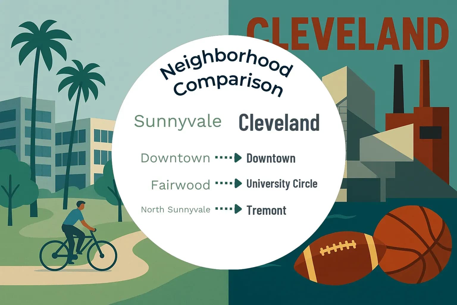 Sunnyvale vs Cleveland Neighborhood Comparison
