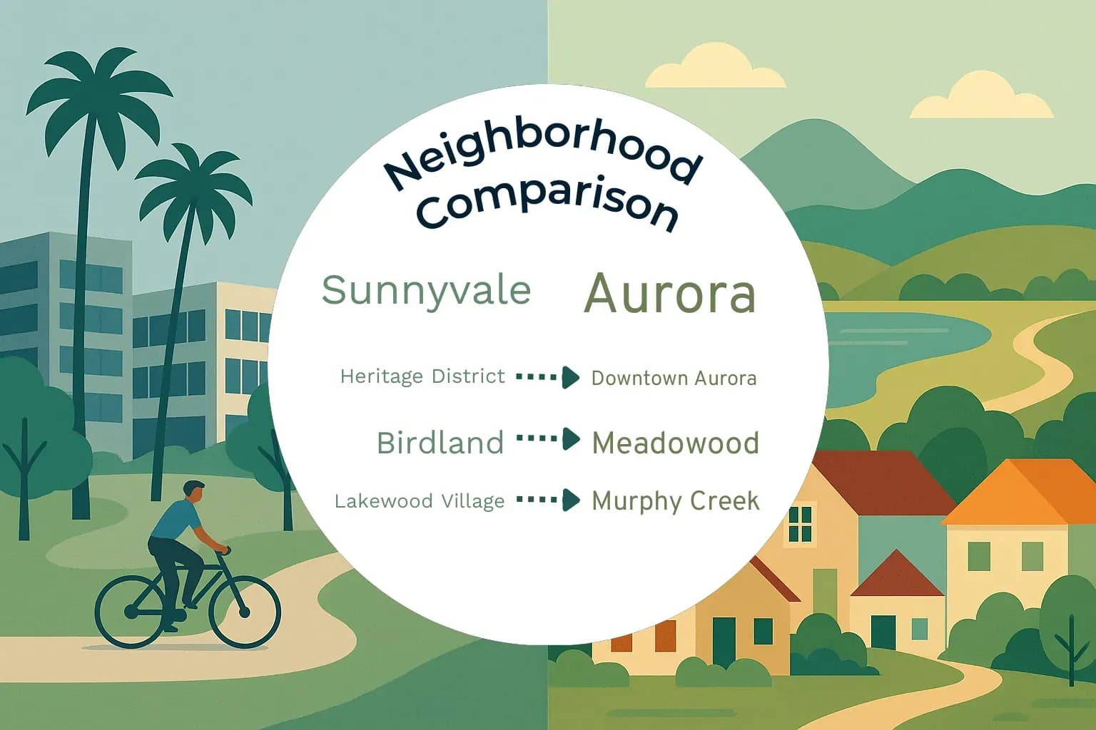 Sunnyvale vs Aurora Neighborhood Comparison