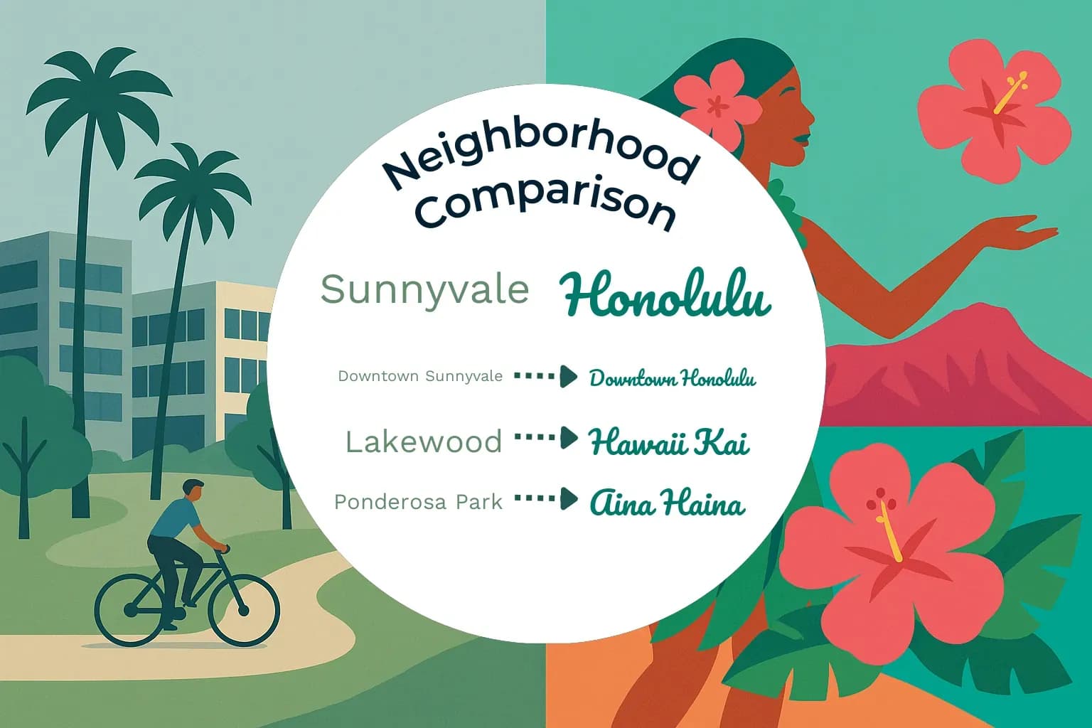 Sunnyvale vs Honolulu Neighborhood Comparison
