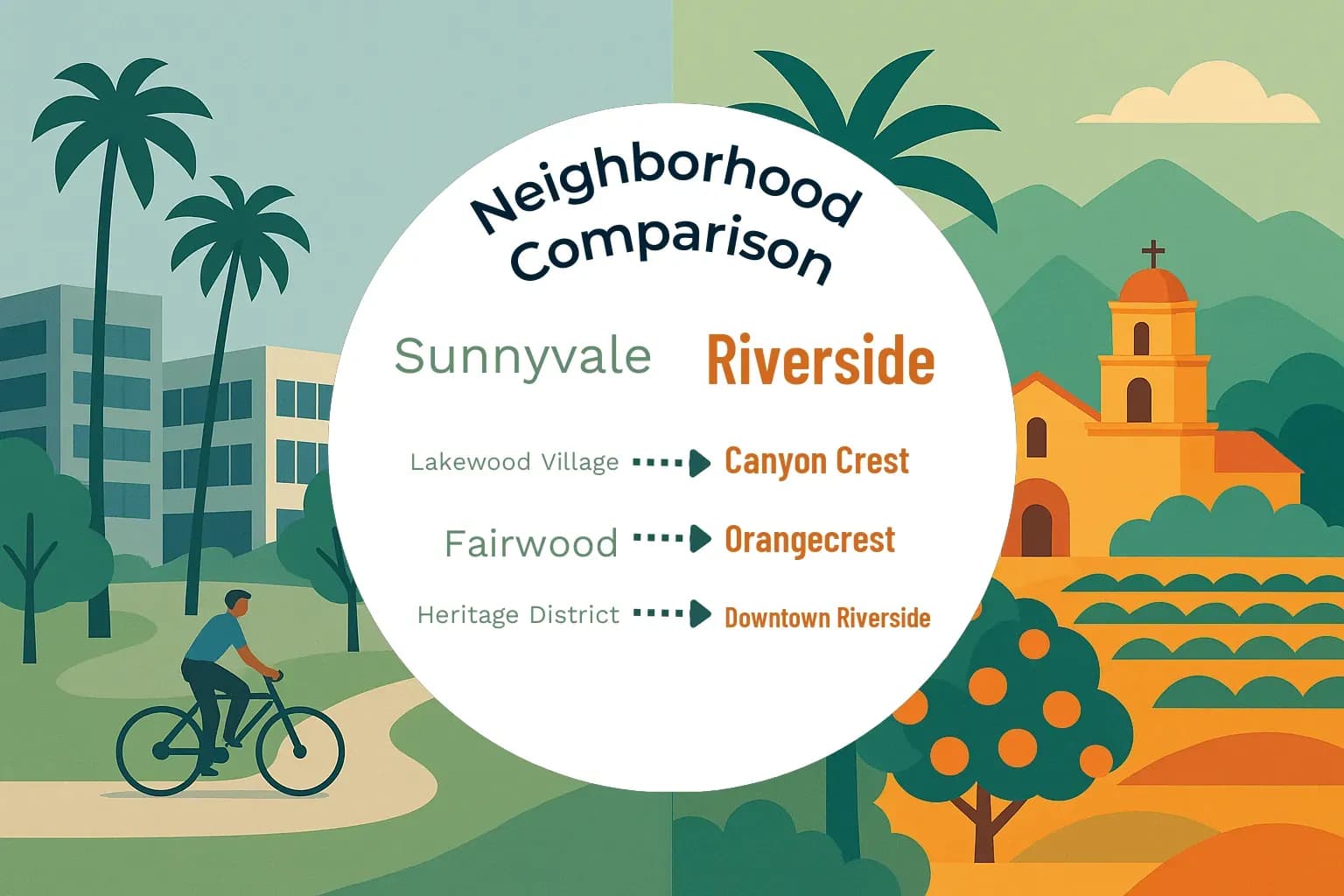 Sunnyvale vs Riverside Neighborhood Comparison