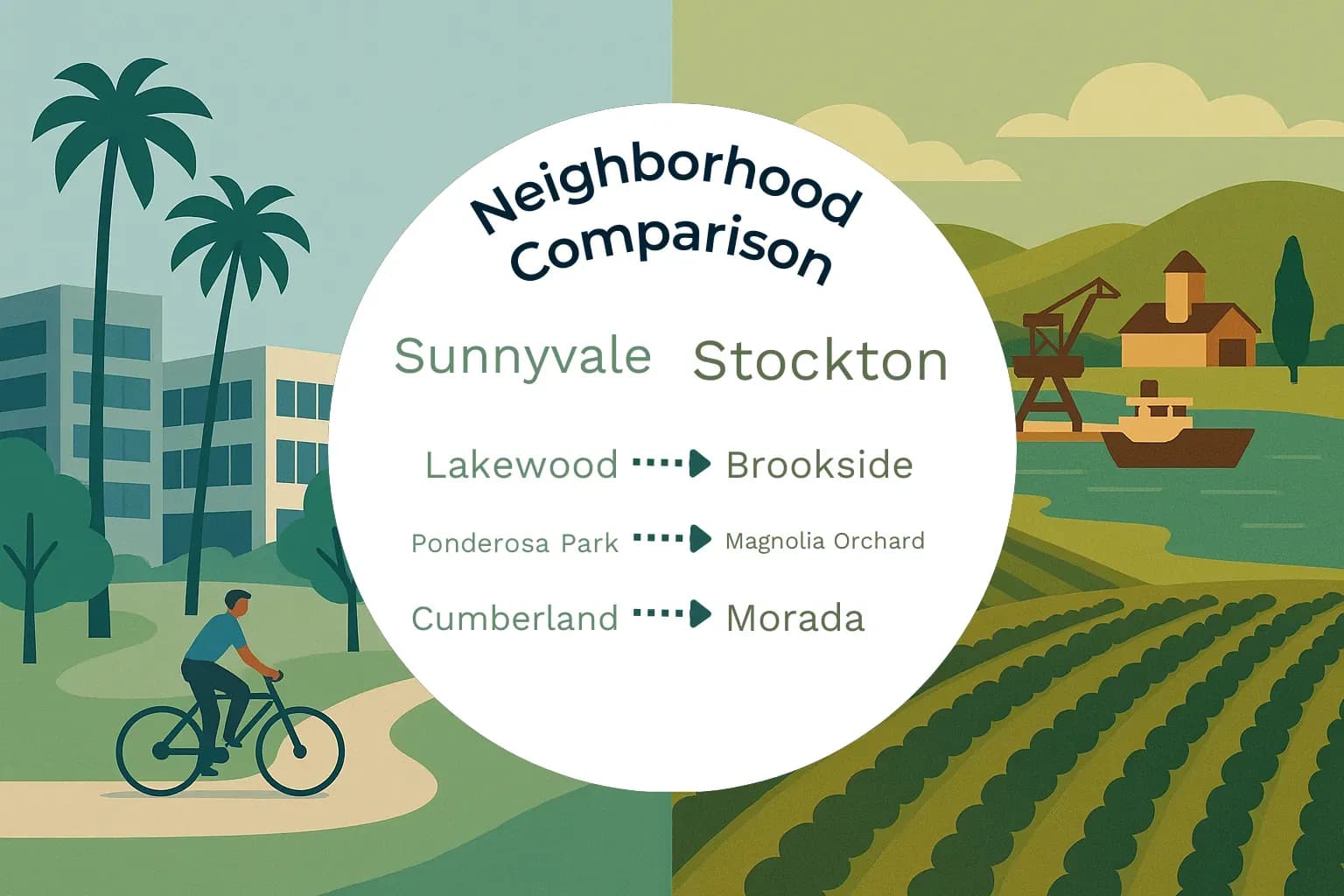 Sunnyvale vs Stockton Neighborhood Comparison