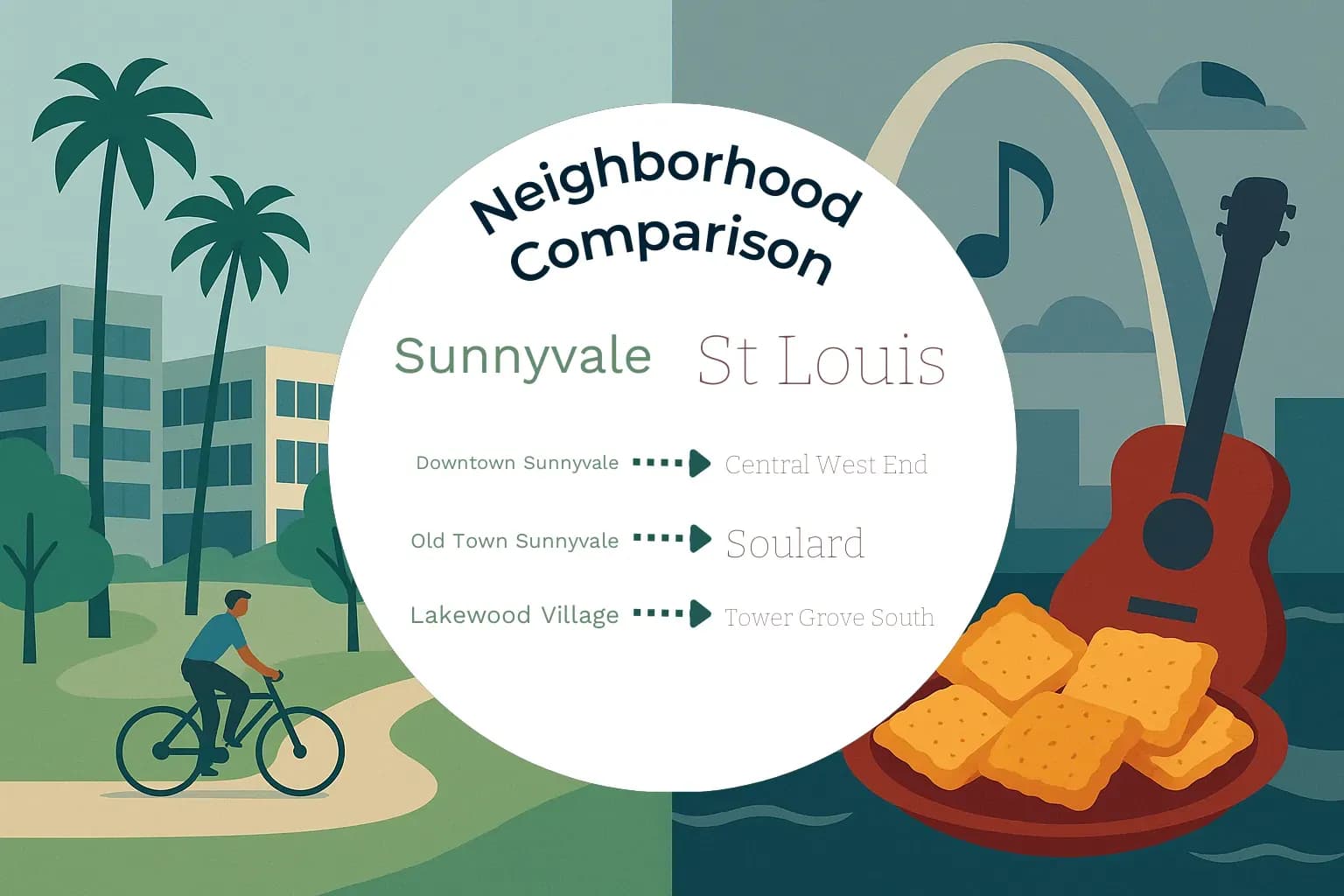 Sunnyvale vs St. Louis Neighborhood Comparison