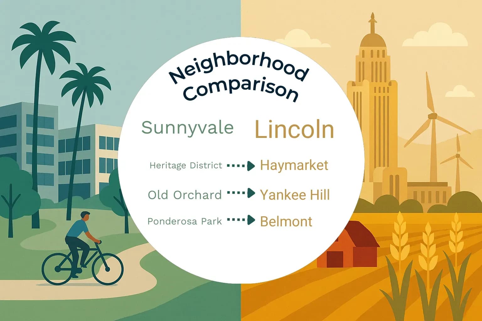 Sunnyvale vs Lincoln Neighborhood Comparison