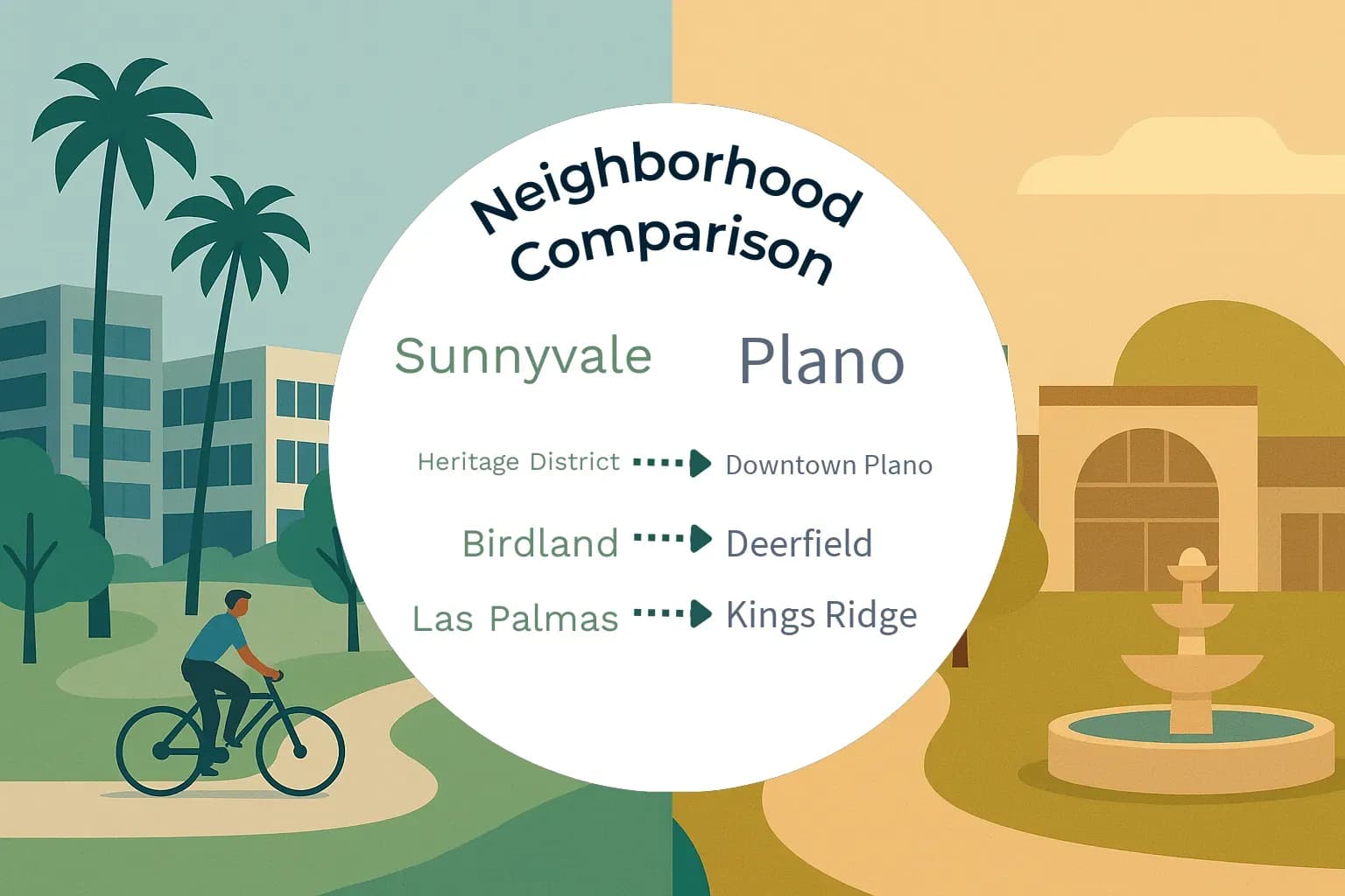 Sunnyvale vs Plano Neighborhood Comparison