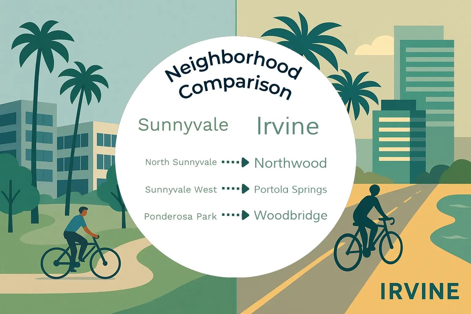Sunnyvale vs Irvine Neighborhood Comparison
