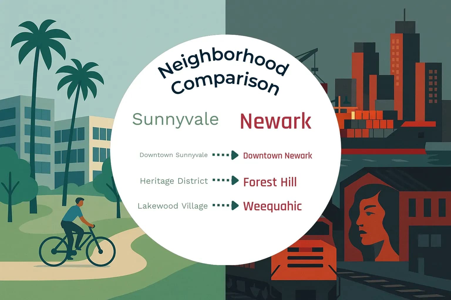 Sunnyvale vs Newark Neighborhood Comparison