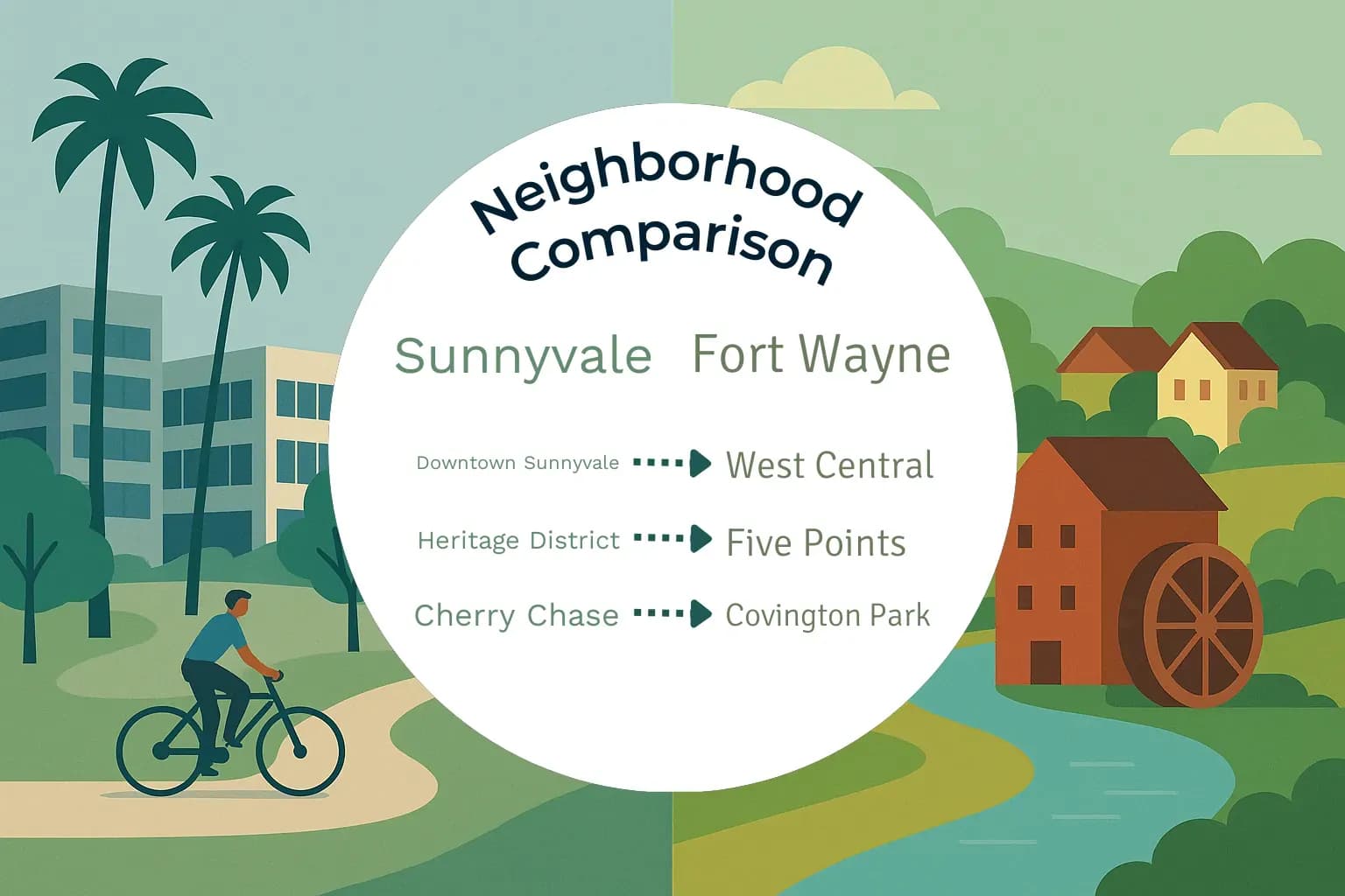 Sunnyvale vs Fort Wayne Neighborhood Comparison