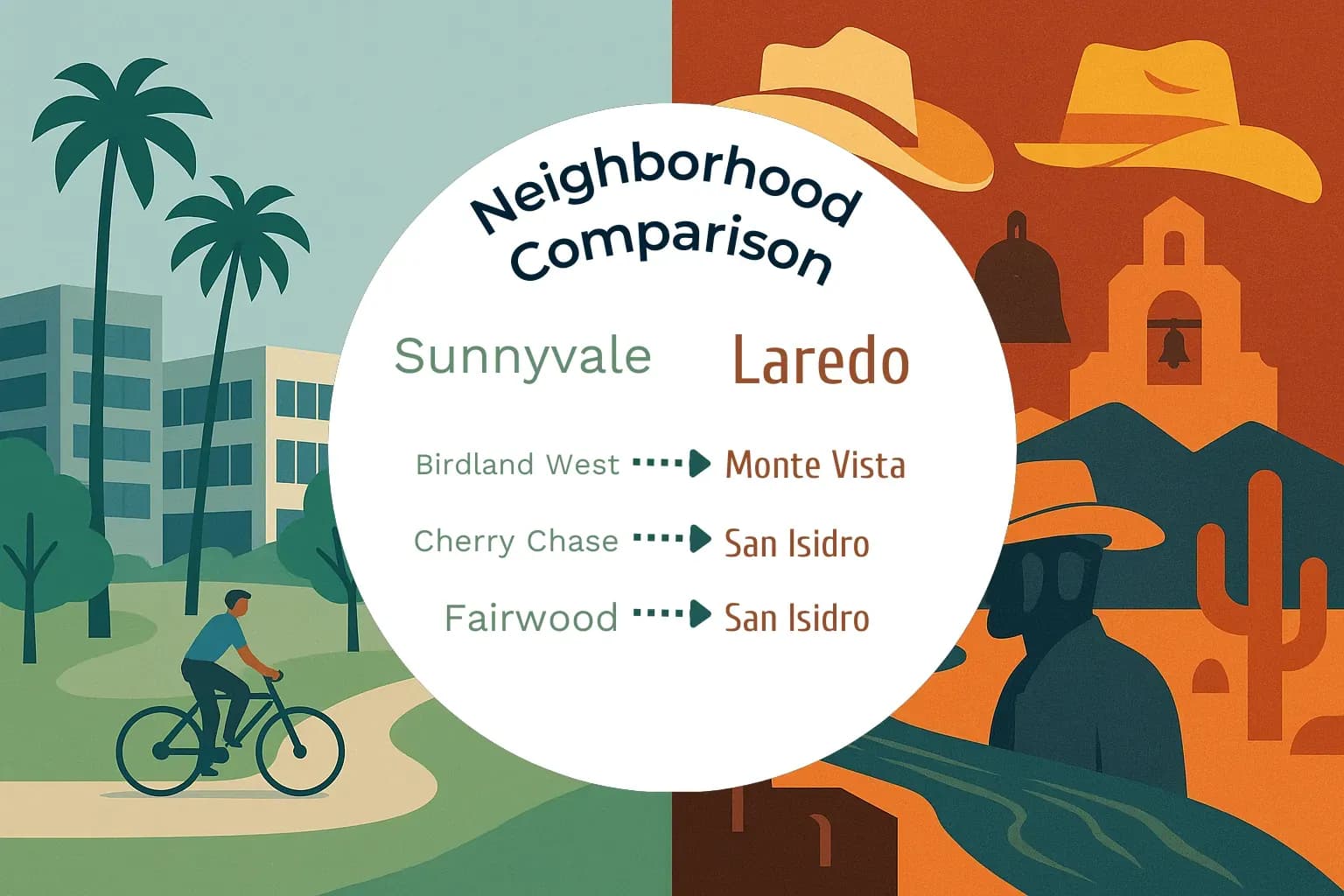 Sunnyvale vs Laredo Neighborhood Comparison