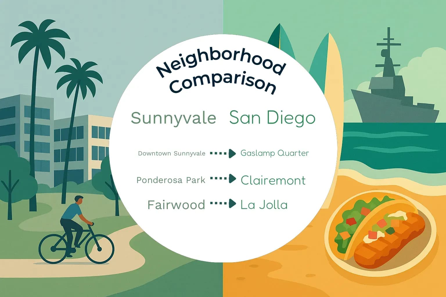 Sunnyvale vs San Diego Neighborhood Comparison