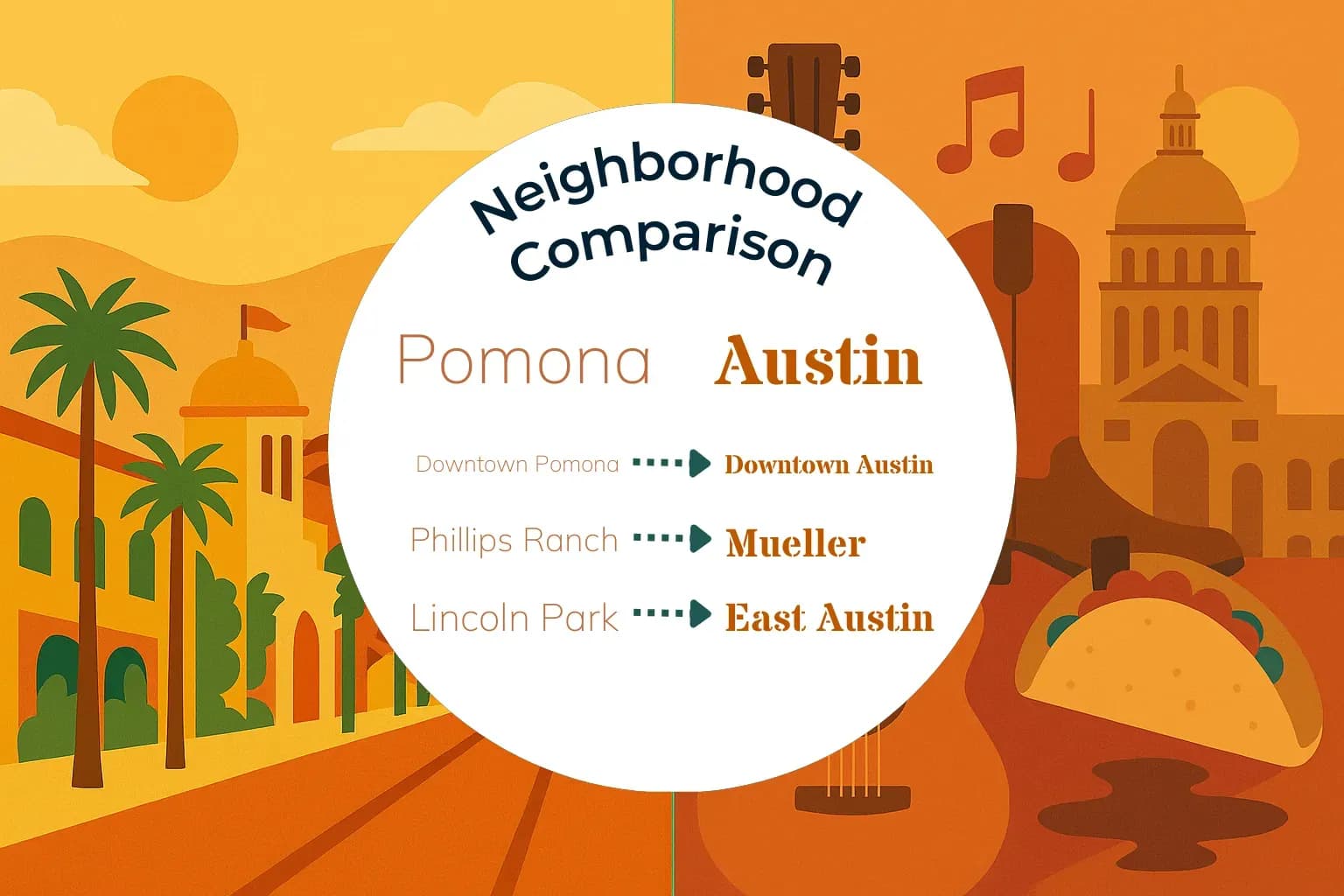 Pomona vs Austin Neighborhood Comparison