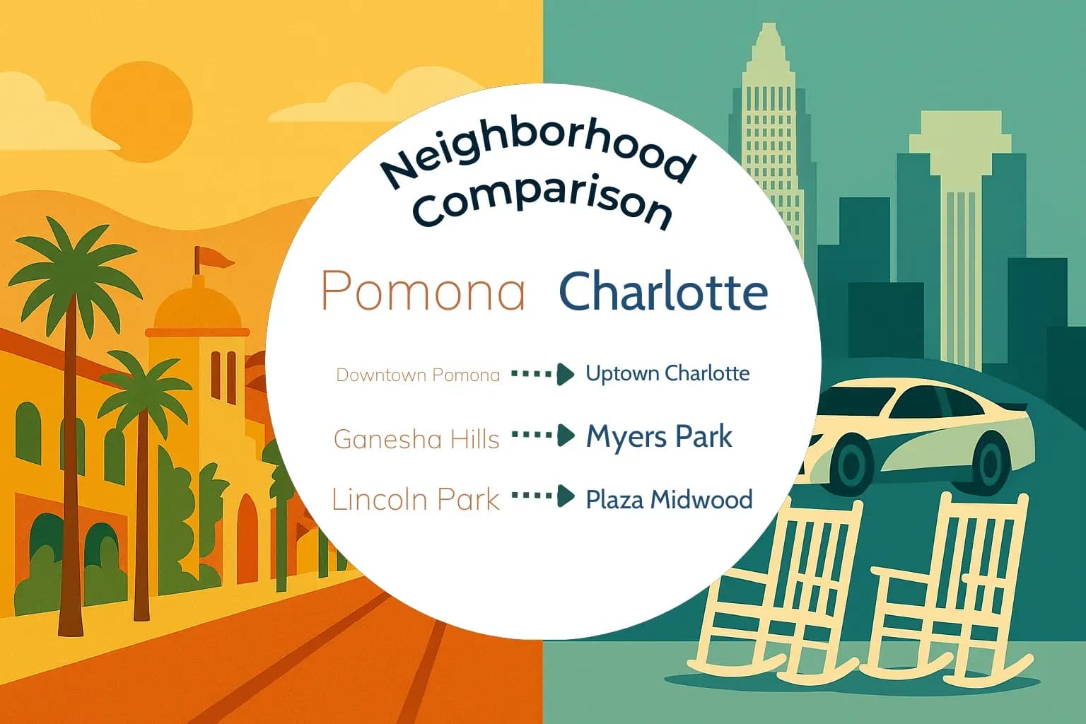 Pomona vs Charlotte Neighborhood Comparison